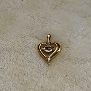 Harley-Davidson Gold Heart necklace pendant. No chain